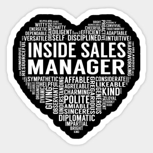 Inside Sales Manager Heart Sticker